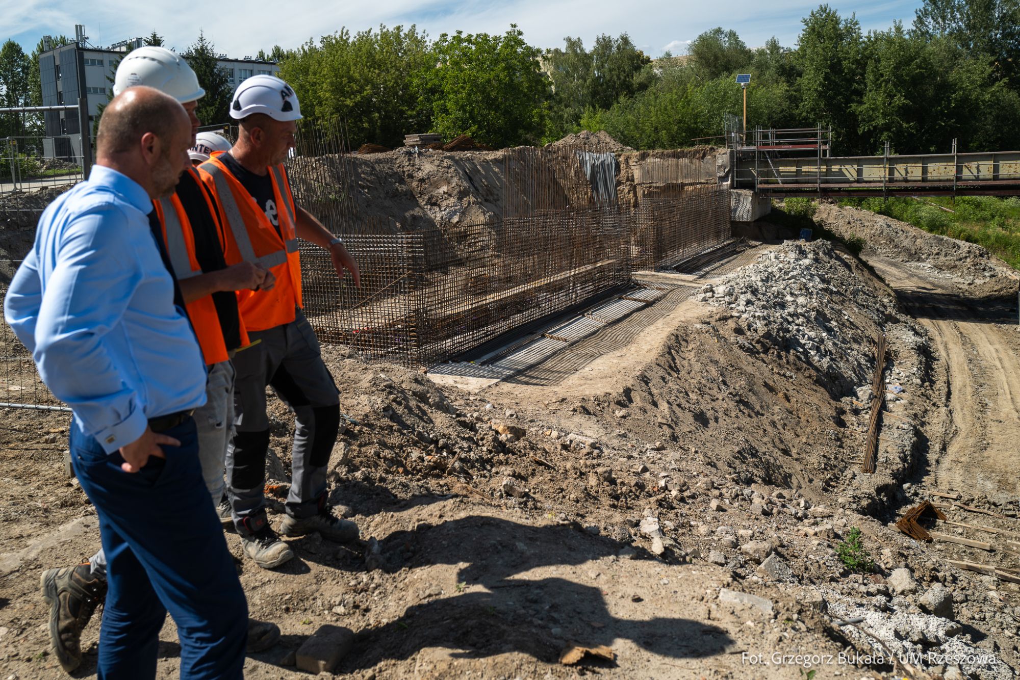 zdjęcie z placu budowy Wisłokostrady w Rzeszowie,fot. Gegorz Bukała, Urząd Miasta Rzeszowa